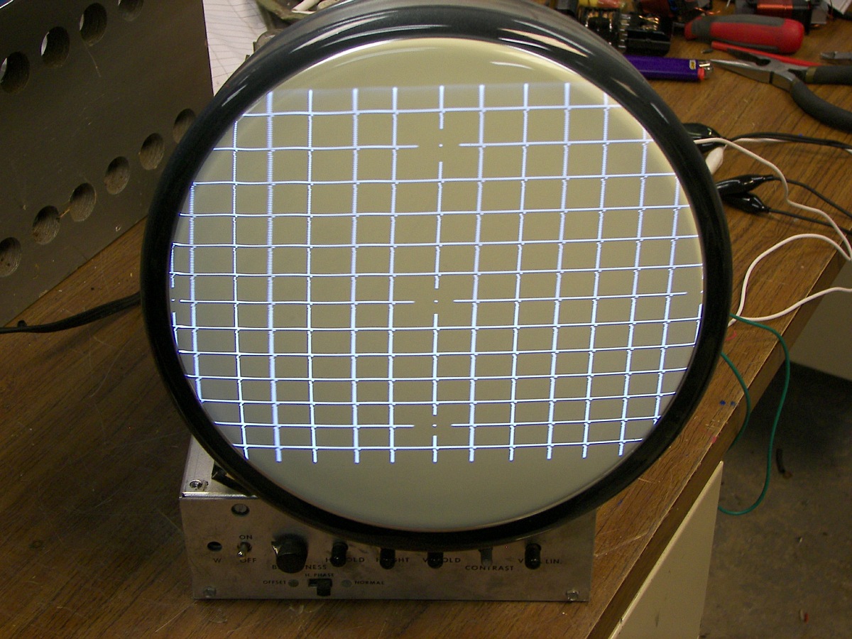 Round CRT for Video or Computer